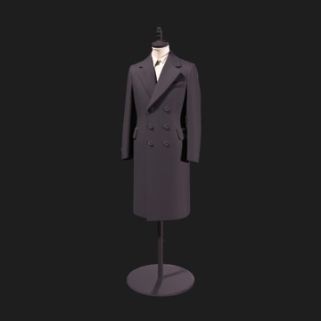 Manteau en laine, rendu 3D